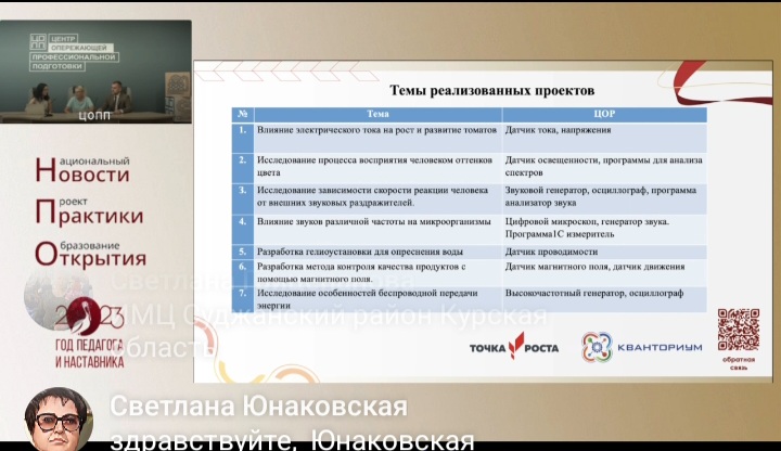 Онлайн-семинар «Национальный проект «Образование»: новости, практики, открытия»..